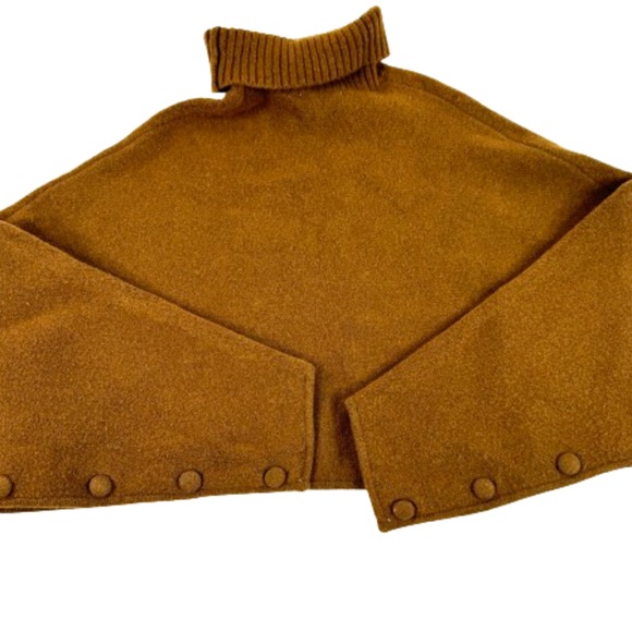 Zara Brown Wool Blend Cropped Sweater - Picture 4 of 9